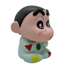 Mô Hình Shin bút chì áo xanh dáng ngồi bản to ( có thể đựng tiền ) - Cao 30cm - nặng 1200gram - Figure Cậu Bé Bút Chì - bọc túi OPP - Hộp Carton - K11-T4-S1,S2