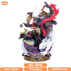 Mô Hình OnePiece Zoro Asura trạng thái chiến đấu có quỷ + đầu thay thế cao 21cm - nặng 1200gram - Figure OnePiece - no box -