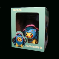 Hàng Cao Cấp -  Mô Hình Pokemon pikachu cosplay Fushigibana mega bản cao cấp - Cao : 12cm - Nặng : 300gram - Figure pokemon - Full Box - N1-K51-T5-S2