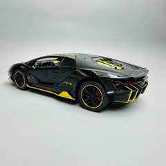 Mô Hình Xe Lamboghini 1:24 đen Hợp kim có thể mở cửa - bánh sau chạy cót - Có tiếng - đèn pha sáng - Dài 20.5cm - rộng 9.5cm - cao 5cm - nặng : 500gram - FULL BOX : box màu SKU : oto121 - N3-K8-T2-S2