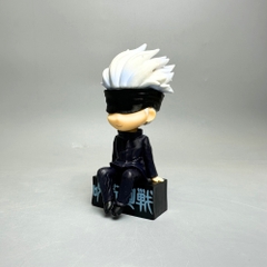 Mô Hình Gojo Satoru bịt mắt dáng ngồi - Cao 11cm - nặng 100Gram - Box màu  : bọc túi OPP - Figure anime Jujutsu Kaisen - N1-K40-T2-S3