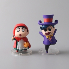 Mô Hình bộ 6 Shin bút chì - Cao 7-9cm - nặng 300gram - Figure Cậu Bé Bút Chì - bọc túi OPP - Hộp Màu - Hm37 N3-K37-T2-S1