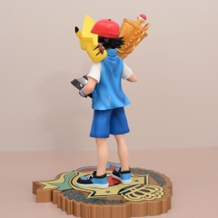 Hàng Cao Cấp -  Mô Hình Pokemon Satoshi cầm cúp bản cao cấp - Cao : 28cm - Nặng : 800gram - Figure pokemon - Full Box - N3-T5