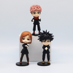 Mô Hình đồ chơi - JUJUTSU KAISEN bộ 6 nhân vật chú thuật hồi chiến Cao 3 - 9cm Nặng 250gram - No Box - Bọc túi OPP - N3-K43-T2-S2