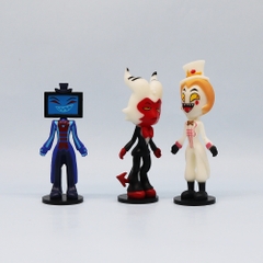 Mô hình Hazbin Hotel bộ 6 nhân vật Vaggie Angel Dust Alastor Charlie Morningstar Cao 10-11.5cm - Nặng : 200gram - Figure Hazbin Hotel - No Box n3-k41-t3-s2
