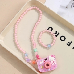 Dây Đeo Cổ Máy Ảnh Chiếu Hình Cute Kuromi Phát Sáng Xinh Xắn - Cao 5.8cm Dài : 5.4cm - Nặng : 50gram - boc túi - no box
