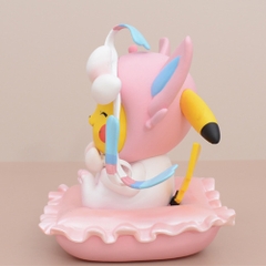 Hàng Cao Cấp -  Mô Hình Pokemon pikachu hồng đeo nơ bản cao cấp - Cao : 12cm - Nặng : 300gram - Figure pokemon - Full Box - N1-K51-T4-S3