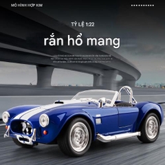 Mô Hình Xe đua cổ mui trần màu xanh tỉ lệ 1:22 Hợp kim có thể mở cửa - bánh sau chạy cót - Dài 20cm - rộng 9cm - cao 6.5cm - nặng : 800gram - FULL BOX : box màu SKU : oto-CZ241452 - (VAT: 003-01-180)