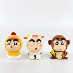 Mô Hình bộ 6 Shin bản B bộ 2 con giáp - Cao 6.5cm - nặng 300gram - Figure Cậu Bé Bút Chì - bọc túi OPP - Hộp Màu - Hm30 n3-k41-t2-s1