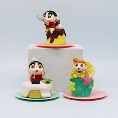 Mô Hình bộ 6 Shin bút chì cosplay - Cao 7.5cm - nặng 200gram - Figure Cậu Bé Bút Chì - bọc túi OPP - Hộp Màu - HM130 - n3-k48-t1-s2