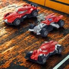 Mô Hình 3 Loại xe người nhện, chất liệu hợp kim và nhựa - Dài 10.5cm - rộng 6cm - cao 2.5cm - SKU : oto-YM968785 ( VAT : 003-01-20 )
