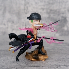 Mô Hình OnePiece Zoro G5 chibi - cao 8cm - nặng 100gram - Hộp Màu - Figure One Piece -  N1-K50-T3-S3