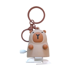 móc khóa capy bara vặn cót sữa - Mô Hình Cao : 6cm - Nặng : 50gram - No Box : bọc túi OPP N3-K61-T3-S2