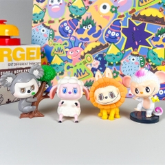 Hàng Cao Cấp - Mô hình labubu bộ 8 labubu blind box - cao 8cm - Nặng 300gram - Bọc Túi - Hộp Màu N3-K52-T2-S1