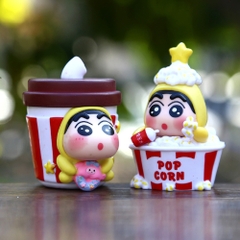 Mô hình Bộ 6 các nhân vật Shin Bút Chì Cosplay KFC - Cao 5-6cm - nặng 300gram - Figure Shin K31-t2-s10