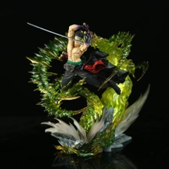 Mô Hình OnePiece Zoro trạng thái chiến đấu Cao : 29cm - có led siêu ngầu - Figure OnePiece - Hộp Màu - K27-T4-S2-3