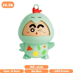 Móc Khoá mô hình shin đổi mặt cosplay gà xanh - cao : 8.5cm - figure shin - No Box - N3-T3
