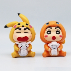 Mô Hình bộ 6 Shin cosplay pokemon - Cao 6.5 - 8.5cm - nặng 300gram - Figure Cậu Bé Bút Chì - bọc túi OPP - Hộp Màu - Hm32 n3-k40-t1-s3