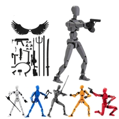 Bán 20 cái - Giá 16.5k 1 cái - Mô Hình Lắp Ghép Dummy 3D có 6 cánh có đế + nhiều vũ khí đi kèm  - Chiều Cao : 20cm Nặng : 150gram - No Box N1-T2
