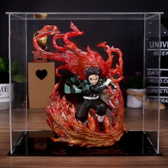 Mô hình đồ chơi - Kamado Tanjirou trạng thái chiến đấu - hiệu ứng kiếm lửa -  Kimetsu No Yaiba - Có Hộp Màu - N1-K37-T4-S10 (N5)
