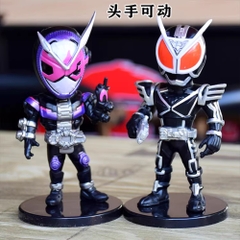 Mô Hình Bộ 6 nhân vật Kamen Rider chibi bản B - Cao 10cm - nặng 300gram - No Box : bọc túi OPP - Figure anime Kamen Rider