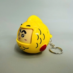 Móc Khoá mô hình shin đổi mặt cosplay cá vàng - cao : 6.3cm - rộng : 6.1cm - figure shin - No Box n3-k13-t2-s3