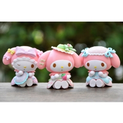 Mô hình kuromi bộ 6 kuromi hồng blind box - cao 6-8cm - Nặng 500gram - Bọc Túi - Hộp Màu