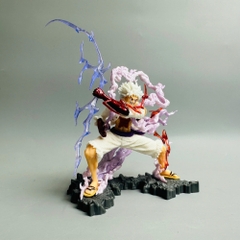 Mô Hình OnePiece Luffy gear 5 tcầm sét chiến đấu - Bản Nhỏ - Cao 11cm - nặng 200gram - Phụ kiện đi kèm : 1 sét cầm tay , Figure OnePiece - có vỏ hộp màu - N4-K4-BL2