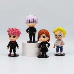 Mô Hình Jujutsu Kaisen bộ 8 chú thuật hồi chiến - Cao 9cm - nặng 200gram - bọc túi OPP - Figure anime Jujutsu Kaisen - Hộp Màu n3-k41-t4-s1