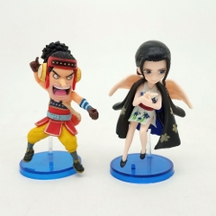 Mô hình OnePiece Bộ 6 nhân vật Luffy Ussop Franky Kid Boa Law - Cao 7cm - nặng 500gram - Figure OnePiece - No Box - N3-K42-T2-S3