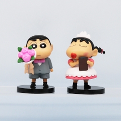 Mô Hình bộ 6 Shin bút chì cosplay - Cao 7-10cm - nặng 300gram - Figure Cậu Bé Bút Chì - bọc túi OPP - Hộp Màu - HM126 N3-K34-T2-S1