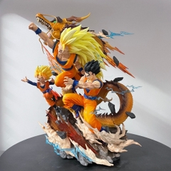 Mô hình DragonBall SonGoku Gohan Goten trạng thái chiến đấu - Cao 28cm -nặng 1500gram - Dragon Ball - Full Box N1-K37-T3-S8