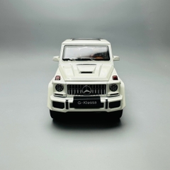 Mô Hình Xe G63 trắng 1:24 Hợp kim có thể mở cửa - bánh sau chạy cót - Có tiếng - đèn pha sáng - Dài 22cm - rộng 9.5cm - cao 9.5cm - nặng ~ 1000gram - FULL BOX : box màu SKU : oto137 -n3-k7-t2-s3