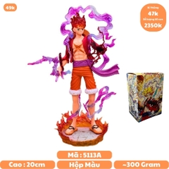 Mô hình OnePieceLuffy Gear 5 Nika đỏ bản có vũ khí cầm tay có base đẹp cao 20 cm - OnePiece  - bọ túi OPP + Có Hộp Đẹp - N4-K5