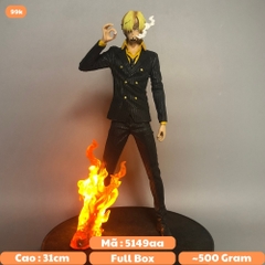 Mô hình đồ chơi - Sanji áo đen đứng hút thuốc hàng siêu đẹp chế led siêu đẹp - One Piece - có vỏ hộp màu - N2