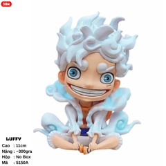 Mô hình OnePiece Luffy gear 5 nika màu trắng chibi siêu dễ thương cao 11cm - OnePiece - No Box - K25-T1-S10