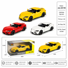 Mô Hình xe oto Toyota GR Supra hợp kim , tỉ lệ 1:32 - Dài 15cm - rộng 7.1cm - cao 4.2cm - SKU : oto-3211B - ( Vat : 002-05-60 !!! )