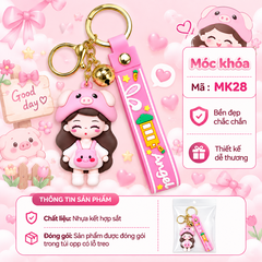 Móc khóa cô gái cô gái Cosplay 12 con giáp - SKU : mk28 - (VAT: MK001-5)
