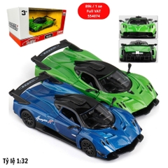 Mô Hình xe pagani tỉ lệ 1:32 Hợp kim có thể mở cửa - bánh sau chạy cót - Dài 12.5cm - rộng 5.8cm - cao 3.6cm - nặng : 500gram - FULL BOX : box màu SKU : 554074 - (VAT: 003-01-50)