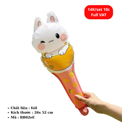 Set 10 Bóng bay cầm tay dễ thương cho bé - SKU : BB02eE -(VAT : 011-02-7) - K18-T1-S3