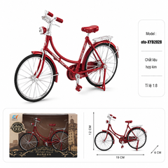 Mô Hình xe đạp cổ tỉ lệ 1:8 - Dài 19.5cm - rộng 5cm - cao 12cm - nặng : 200gram - FULL BOX . SKU : XYB2028 - (VAT: 103-04-60)