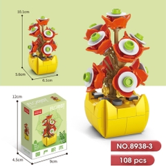 Bộ lắp ghéo hoa 108pcs. SKU: LG-8938-3 ( VAT 001-06-11 ) K118-T1-S3