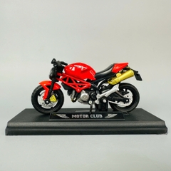Mô Hình xe máy Đỏ Yên Đen Bô Vàng 1:18 Hợp kim - Dài 11cm - rộng 4cm - cao 6.5cm - nặng ~ 300gram - FULL BOX : box màu SKU : oto425 - K70-T1-S9