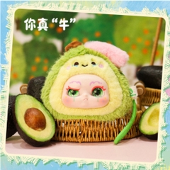 Hàng Chính Hãng - Blinbox kimmon trái cây blind box set 8 ngẫu nhiên - cao ~ 14cm - Nặng 500gram - Túi Mù - Hộp Màu