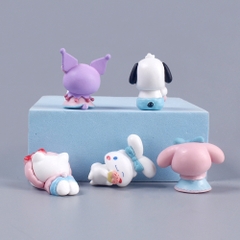 Mô hình kuromi bộ 5 kuromi - cao 4cm - Nặng 300gram - Bọc Túi - No Box - N3-K59-T1-S1