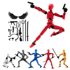 Bán 20 cái - Giá 16.5k 1 cái - Mô Hình Lắp Ghép Dummy 3D có 6 cánh có đế + nhiều vũ khí đi kèm  - Chiều Cao : 20cm Nặng : 150gram - No Box N1-T2