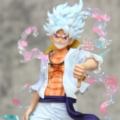 Mô Hình OnePiece Luffy gear 5 dáng đứng tay cầm sét Đế Đục - Cao 24cm - Nặng 400gram , Figure OnePiece - Full Box - N1-K29-T5-S3