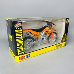 Mô Hình xe máy địa hình màu cam 1:10 Hợp kim - Có tiếng - Dài 20.5cm - rộng 8cm - cao 10.5cm - nặng ~ 500gram - FULL BOX : box màu SKU : oto456 - K65-T5-S4