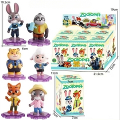 Mô hình bộ 6 nhân vật Zootobia Bản C  . Cao 9-10cm , nặng 300gram - Figure Zootobia - SKU : hm184