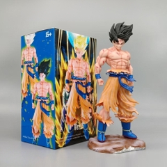 Mô hinh Goku Tóc Bay Đầu Đen . Cao 21cm , nặng 220gram - Box Màu - K4-T3-S4